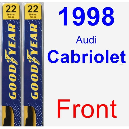 1998 Audi Cabriolet Wiper Blade Set/Kit (Front) (2 Blades) - Premium - Walmart.com