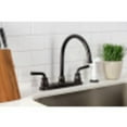 thumbnail image 4 of Kingston Brass KB725RXL Restoration 8-Inch Centerset Kitchen Faucet with White Sprayer, Oil Rubbed Bronze, 4 of 5