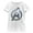 White, variant on Girl's Black Panther: Wakanda Forever Metallic Wakanda Avengers Logo Graphic Tee White Large