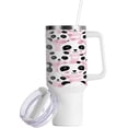 thumbnail image 2 of SKYSONIC 40 oz Pink Panda Bears Tumbler with Handle and Straw Lid, Insulated Cup Reusable Stainless Steel Water Bottle Travel Mug, 2 of 7