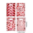 thumbnail image 2 of Valentine's Day Gift Bags Set - Romantic Heart Print Plastic Party Favor Pouches for Candy, Cosmetics and Small Presents - Versatile Celebration Accessories, 2 of 8