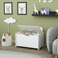 thumbnail image 4 of Homy Casa Kids Toy Storage Bench with Safety Hinge, Large Organizer for Playroom or Bedroom, White, 4 of 8