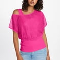 thumbnail image 4 of MEICHEN Women's 80s 90s Mesh Top Outfit Women Fishnet T Shirt with Summer Tank Top Set Fashion Party Dress Clothing, 4 of 8