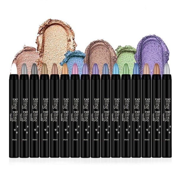 Set de sombras de ojos VolksRose, 16 colores, brillantes, resistentes al agua