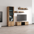 thumbnail image 3 of Soho 7 Modern Wall Unit Entertainment Center with 16 Color LED Lights, 3 of 5
