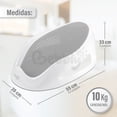 thumbnail image 2 of Bebbly Soporte para Bañera de Bebé Antideslizante con Base Ergonómica Reclinada para Recién Nacido y Hasta Los 6 meses, Ideal para Baño Seguro y Cómodo en Lavabo o Tina 33x55x22 cm (Gris), 2 of 7