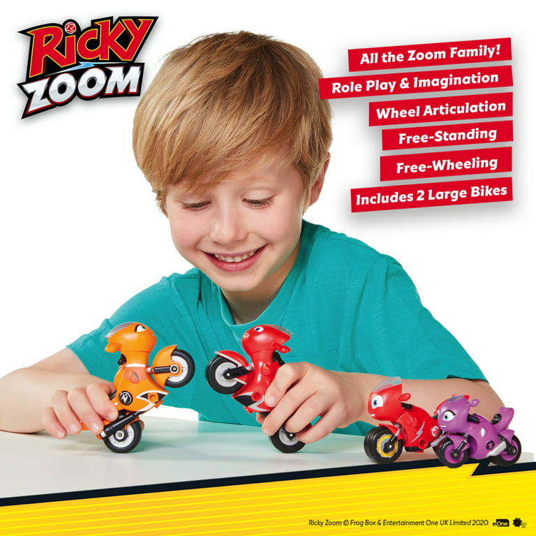 Ricky Zoom Hank & The Bike Buddies Motorcycle Toys (Set of 3), Multi