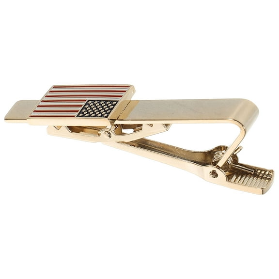 MLINS USA Clip for Men - Perfect Patriotic Accessory for Weddings, Business, and Unique Tie Clip Set