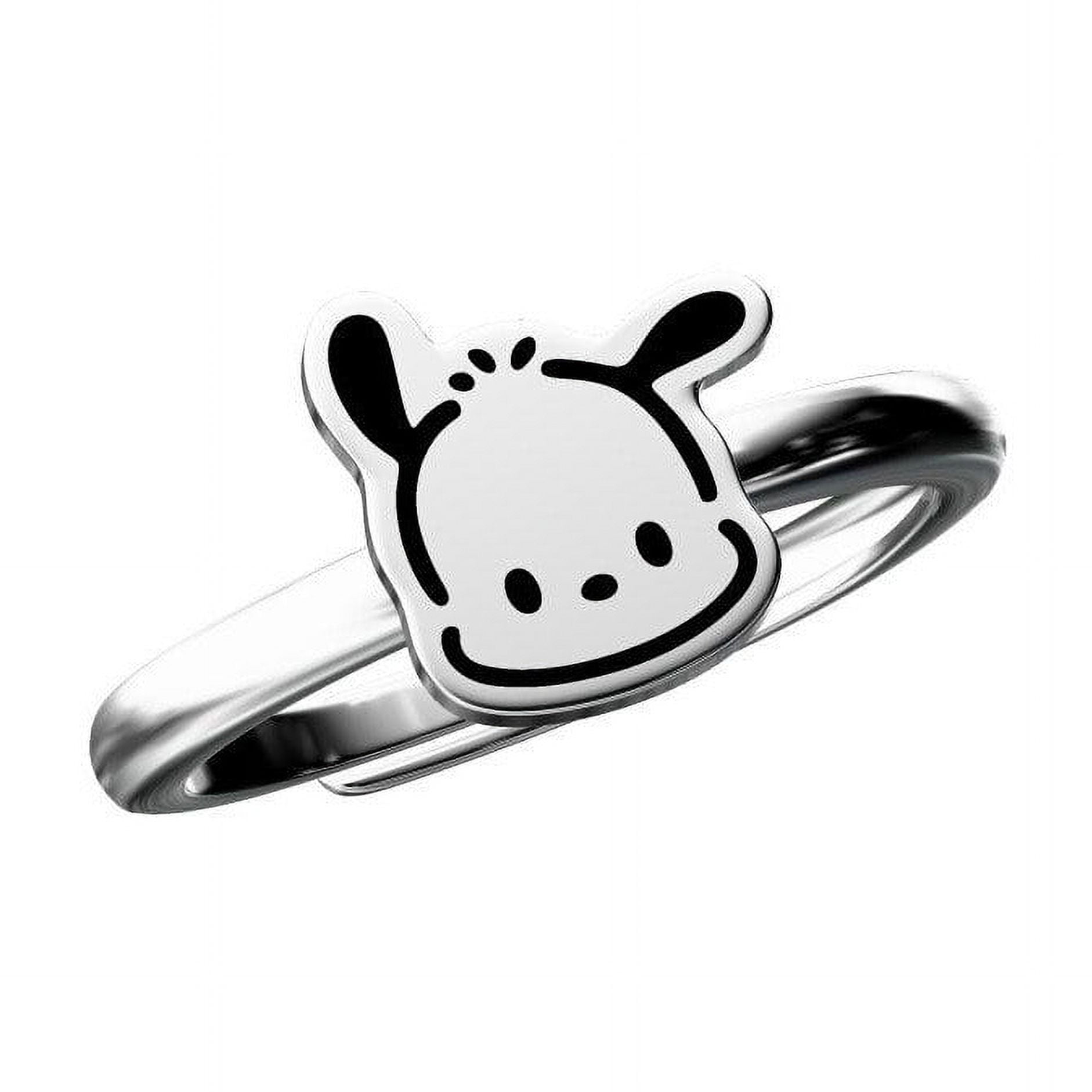 Kawaii Pochacco Bracelet Anime Cartoon Sanrio Ring Bell Girlfriend
