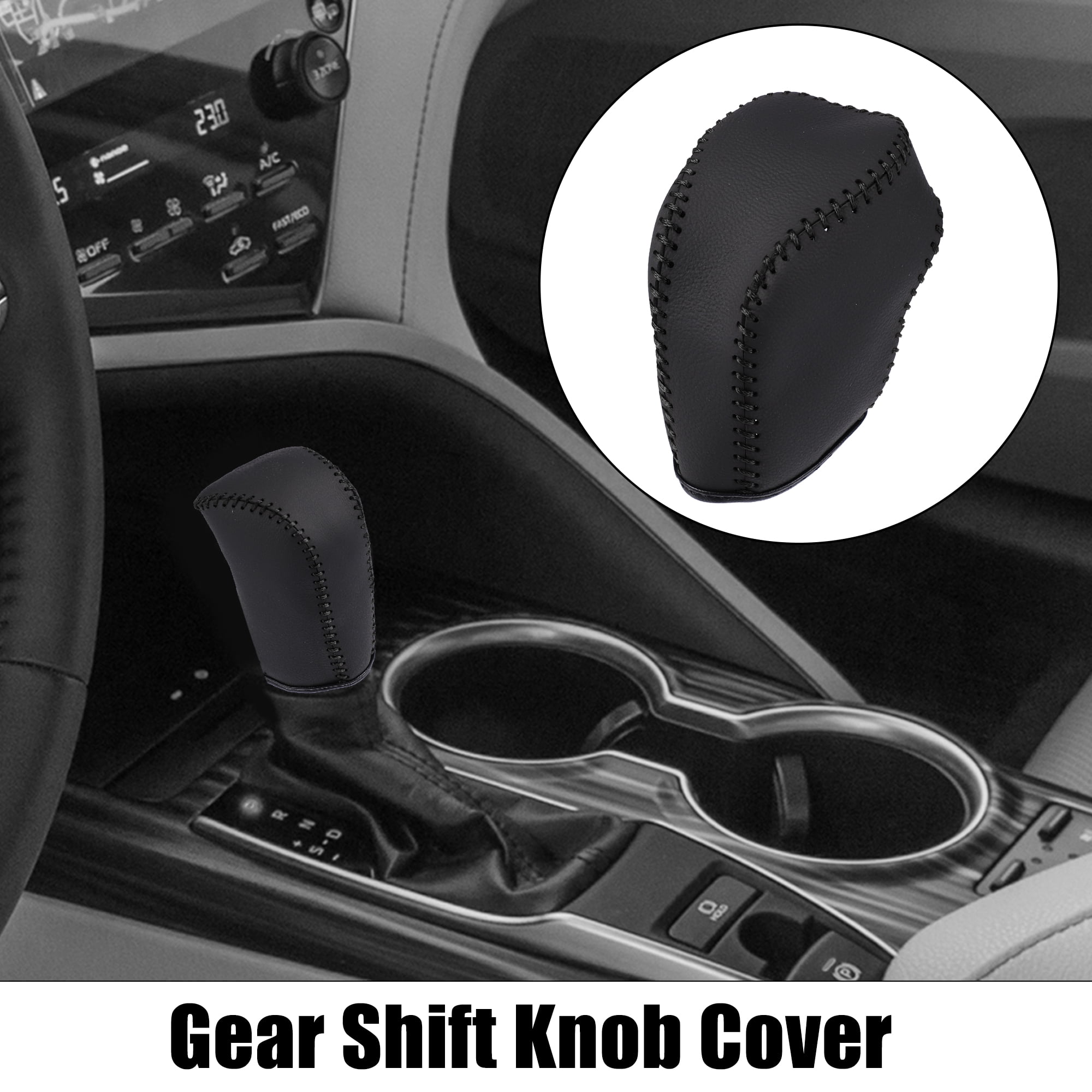 Unique Bargains Car Gear Shift Knob Cover for Toyota Corolla Hatchback 2019-2022 Black