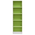 thumbnail image 6 of SONGMY LUDER Book Shelf, 5-Tier Bookshelf, Bookcase, 9.4" x 15.8" x 52", for Living Room, Bedroom, Home Office, White/Green, 6 of 8