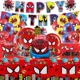 thumbnail image 2 of Serie SpiderMan, vajilla para fiesta de cumpleaños, pancarta desechable, adorno para tarta, bandera colgante, globos de Spiderman, decoración de cumpleaños, 2 of 3