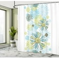 thumbnail image 5 of Ambesonne Summer Shower Curtain, Chamomiles Wild Flower, 69"Wx84"L, Pale Green Dark Green, 5 of 5