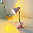 thumbnail image 2 of Mini Clip On Warm Light Desk Lamp For Study Reading Ideal Dorm Room Bedside Nightlight, 2 of 8