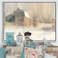 thumbnail image 3 of Hiver à la Ferme - Toile Encadrée Paysages, 3 of 3