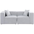 thumbnail image 4 of Bowery Hill Contemporary Upholstered Grey Durable Linen Modular Sofa, 4 of 8