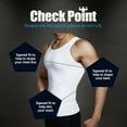 thumbnail image 4 of Men's Shapewear Chest Belly Waist Boobs Compression Slimming Vest Body Shaper Workout GYM Under base Layer Cool Dry Sport Tank Top Undershirts, 4 of 10