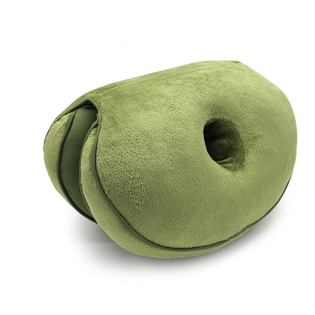Cojín de cintura de oficina con hermoso cojín de felpa para glúteos, cojín de pedo doblado por la mitad, almohada de cojín de doble propósito