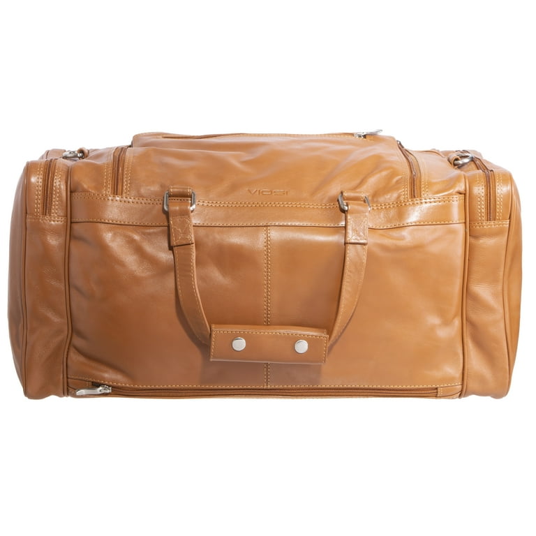 Neiman Marcus Leather IDuffle Bag - Neutrals Luggage and Travel