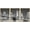 NATURAL, variant on wall26 3 Piece Framed Canvas Print - Contemporary Art, Modern Wall Art - Black and White Manhattan Skyline and Brooklyn Bridge Giclee Artwork Gallery Wrapped Wood Stretcher Bars - 16"x24"x3