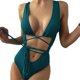 thumbnail image 1 of Gibobby Traje de Baño Sexy Bikini Tira pequeña Hollow Tie Up Bikini unido Traje de baño sexy Mujer(A,M), 1 of 5