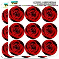 Red Rose 18 2" Planner Calendar Scrapbooking Crafting Stickers
