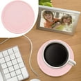 thumbnail image 2 of Rubber Drink Set Silicone Rainbow For Kids Coffee Table Desk Oval Shape Deep Tray Pot Holder Trivet, 2 of 7