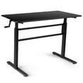 thumbnail image 1 of Gymax Standing Desk Height Adjustable Sit to Stand Workstation w/Crank Handle Black, 1 of 10