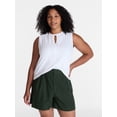 thumbnail image 2 of Time and Tru Women’s Tie Front Sleeveless Top, Sizes XS-XXXL, 2 of 6