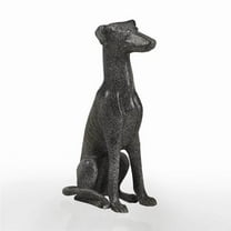 SPI Home Cast Aluminum Loyal Greyhound Statue / Sculpture 18.5 inches High