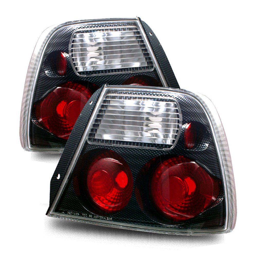 Carbon Fiber Paint Tail Lights Brake Lamp For 0002 Hyundai Accent 3DR Hatchback
