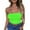 Green, variant on Pntutb Women's Solid Color Summer Fashion Casual Tops Tube Tops Strapless Blouse