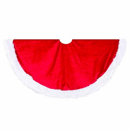 UPC 086131802027 product image for Kurt Adler Red Velvet with White Trim Tree Skirt | upcitemdb.com
