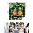 thumbnail image 4 of St. Patrick's Day Cloth Napkins Set of 8 Reusable Dinner Napkins, Cute Gnomes Lucky Shamrocks Green Black Plaid Cocktail Napkin Washable Table Napkins for Wedding/Holiday Party/Baby Shower 20"x20", 4 of 7