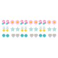 thumbnail image 3 of Pendientes con Clip Jumpingount 6 pares para niñas coloridos ligeros joyería para niños, 3 of 5
