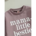 thumbnail image 6 of nvzhuang Baby Girl Romper Casual Long Sleeve Crew Neck Heart Letter Print Bodysuit Newborn Playsuit, 6 of 9