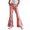 R639/Light Pink, variant on Vividxx Pants For Girls Leopard Print Wide Leg Flare Pants For Kids Casual Everyday Trousers With Pockets Comfortable Fit Elastic Waist Fashion 13-14 Years