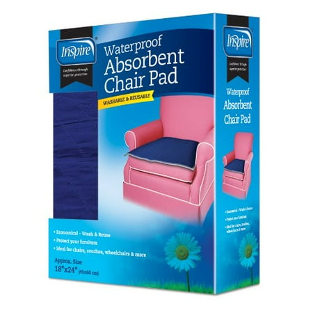 K2 Health Products CP1824RT Inspire Waterproof Absorbent Chair Pad - 18 inch x 24 inch