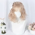 thumbnail image 2 of Unique Bargains Wigs for Women 14" Beige Curly Wig with Wig Cap, 2 of 6