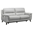 thumbnail image 4 of Lizette Top Grain Leather Dove Grey Power Recliner Sofa with USB, 4 of 15