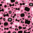 thumbnail image 2 of Gothic Peel and Stick Wallpaper Cute Halloween Preppy Pink Bow Coquette Decor Ghosts Bows Flower Contact Paper 23.6in x 9.8ft Wallpaper Removable Self Adhesive Wall Paper for Bedroom, 2 of 8