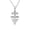 White, variant on Gold Spanish Caravaca Cross Crucifix Jesus Christ Angels (14K Yellow Gold, Pendant with 20" chain)