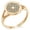 Rose Gold, variant on Stainless Steel Celtic Eternity Knot Minimalist Oval Top Polished Statement Signet Ring
