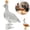 12 oz Goose, variant on 30th Anniversary 3D Sculpted Vodka Bottle, 12 oz Goose Glass Whiskey Decanter, Clear Glass Vodka Wine Holder Decoration Gift for Bar, Home, Partys, Men, Dad
