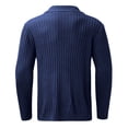 thumbnail image 4 of Gibobby Suéter cárdigan hombre Suéter ligero de algodón Supima con botones para hombre(Azul oscuro,G), 4 of 5