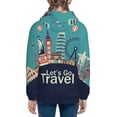 thumbnail image 4 of Kll Unisex Kids Boys Girls Hooded Pocket Pullover Hoodies-Let'S Go Travel, 4 of 9