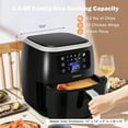 thumbnail image 4 of Costway 6.5QT Air Fryer Oilless Cooker w/ 8 Preset Functions&Smart Touch Screen, 4 of 10