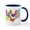 White/Navy Inside, variant on CafePress - Spring Eggs Mugs - 11 oz Ceramic Mug - Novelty Coffee Tea Cup