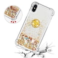thumbnail image 3 of Funda para iPhone X/iPhone XS con Brillo Líquido Flotante, Purpurina, Parachoques y Anillo Giratorio Soporte, 3 of 5