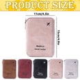 thumbnail image 3 of Kaireo Travel PU Leather Passport Holder 2‑Fold Zippered Wallet , Multi Card & SIM Slot Document Organizer for Outdoor Trip Multiple Colors - Add to Cart, 3 of 4